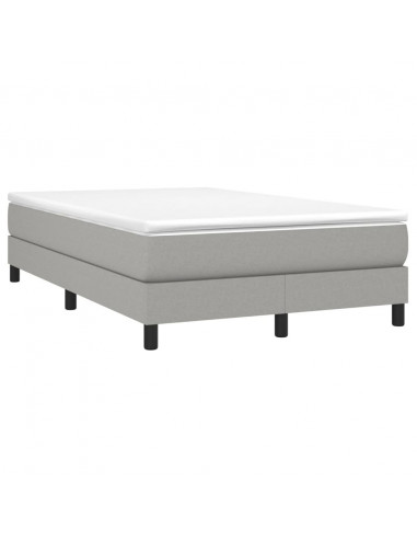 Giroletto a Molle Grigio Chiaro 120x200 cm in Tessuto