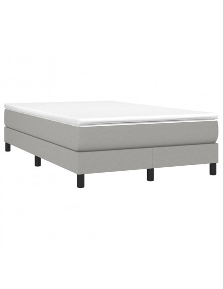 Giroletto a Molle Grigio Chiaro 120x200 cm in Tessuto