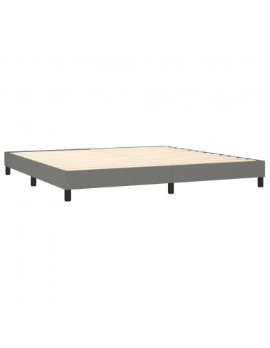 Giroletto a Molle Grigio Scuro 200x200 cm in Tessuto