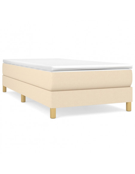 Giroletto a Molle Crema 90x190 cm in Tessuto