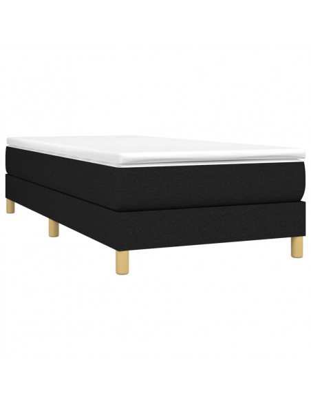 Giroletto a Molle Nero 100x200 cm in Tessuto