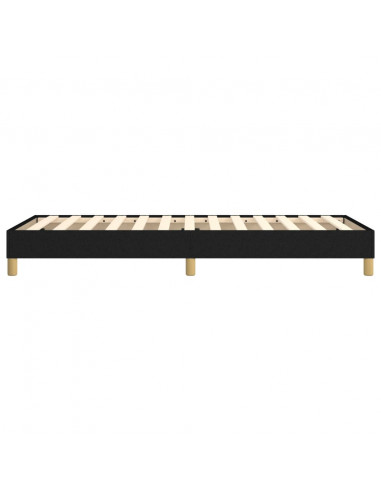 Giroletto a Molle Nero 100x200 cm in Tessuto