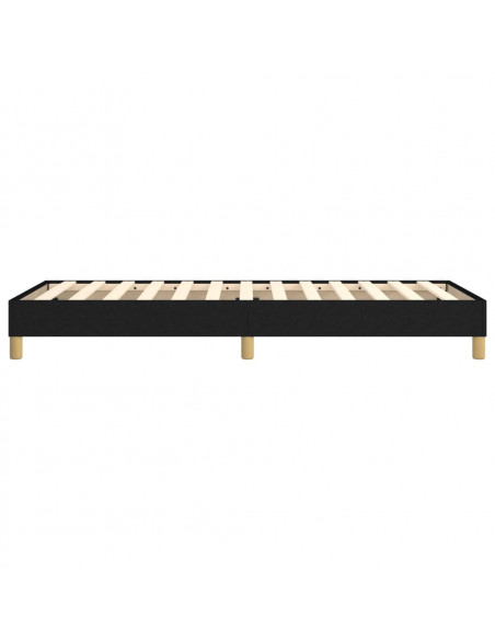 Giroletto a Molle Nero 100x200 cm in Tessuto
