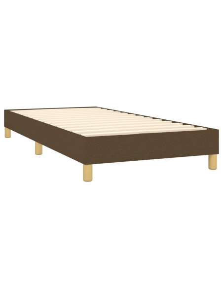 Giroletto a Molle Marrone Scuro 100x200 cm in Tessuto