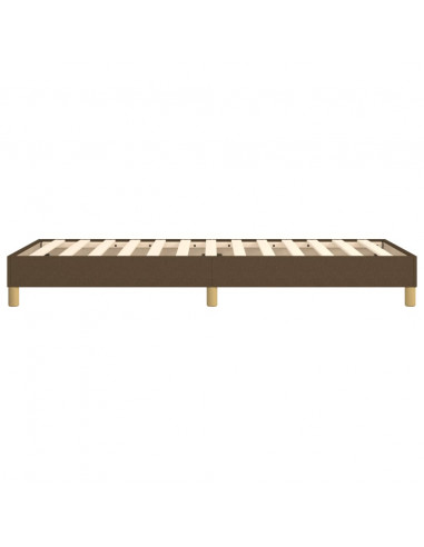 Giroletto a Molle Marrone Scuro 100x200 cm in Tessuto