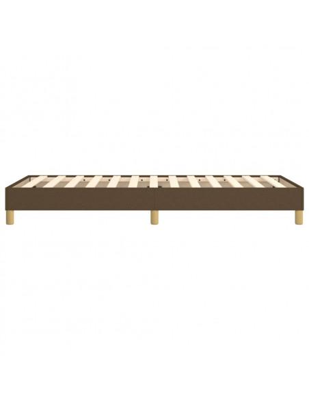 Giroletto a Molle Marrone Scuro 100x200 cm in Tessuto