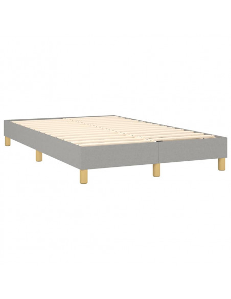 Giroletto a Molle Grigio Chiaro 120x200 cm in Tessuto