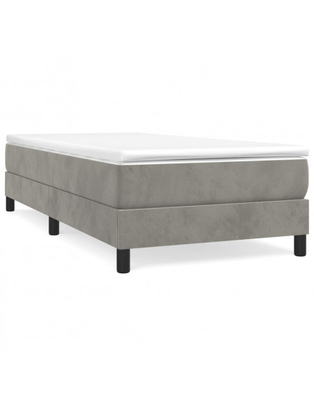 Giroletto Grigio Chiaro 100x200 cm in Velluto