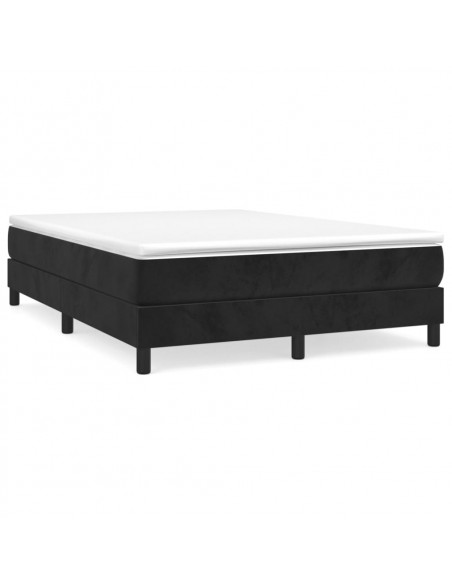 Giroletto a Molle Nero 140x190 cm in Tessuto