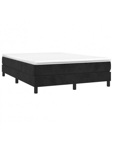 Giroletto a Molle Nero 140x190 cm in Tessuto