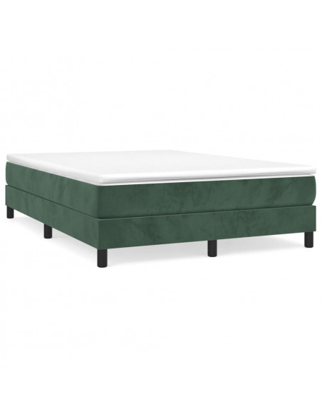 Giroletto a Molle Verde Scuro 140x200 cm in Velluto