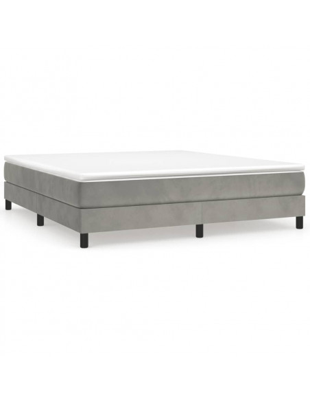 Giroletto Grigio Chiaro 160x200 cm in Velluto