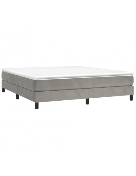 Giroletto Grigio Chiaro 160x200 cm in Velluto
