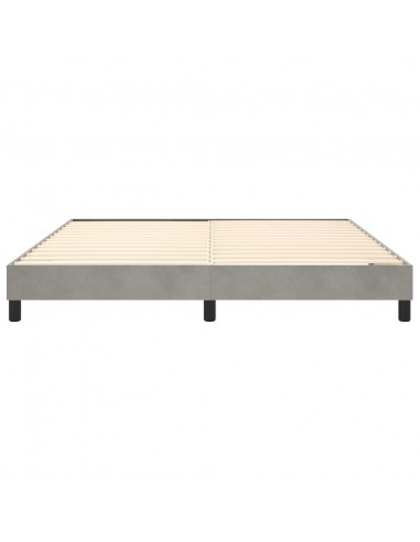 Giroletto Grigio Chiaro 160x200 cm in Velluto