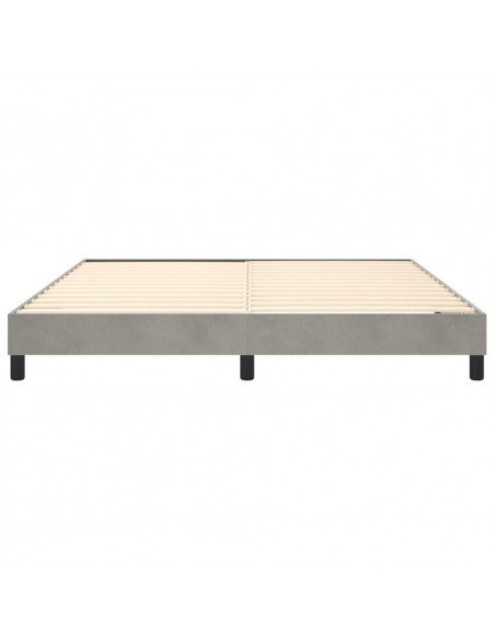 Giroletto Grigio Chiaro 160x200 cm in Velluto