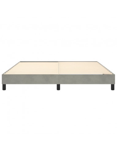 Giroletto Grigio Chiaro 180x200 cm in Velluto