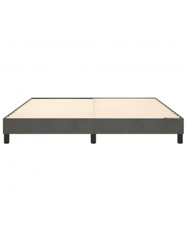 Giroletto a Molle Grigio Scuro 180x200 cm in Velluto