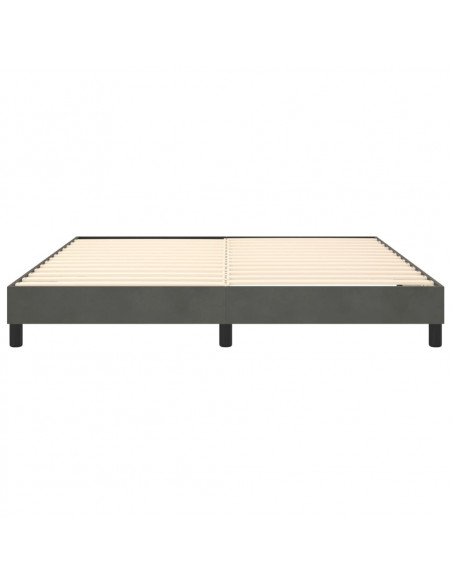 Giroletto a Molle Grigio Scuro 180x200 cm in Velluto
