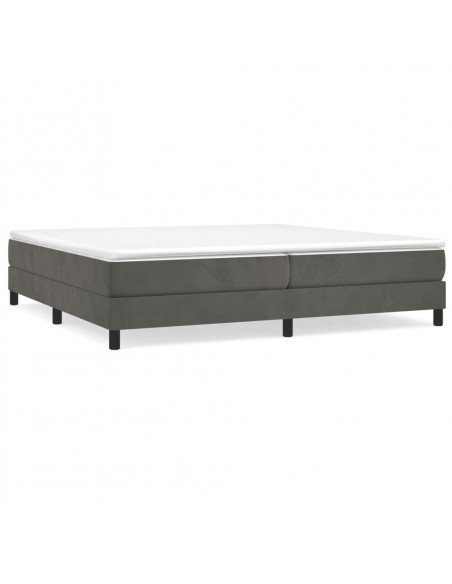 Giroletto a Molle Grigio Scuro 200x200 cm in Velluto