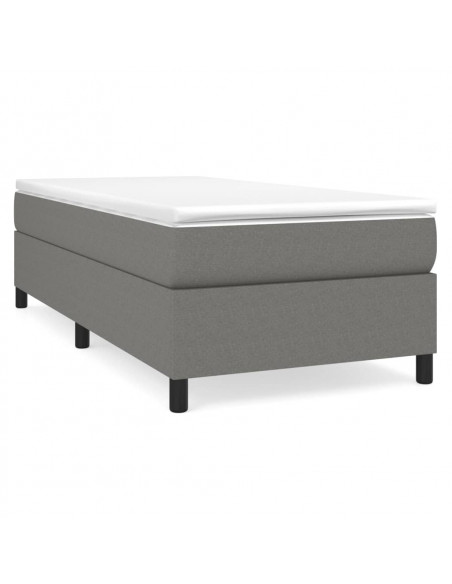 Giroletto a Molle Grigio Scuro 90x190 cm in Tessuto