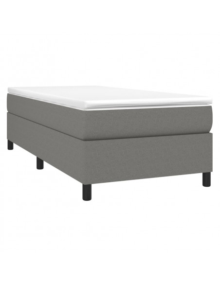 Giroletto a Molle Grigio Scuro 90x190 cm in Tessuto