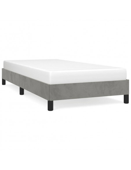 Giroletto Grigio Chiaro 90x200 cm in Velluto