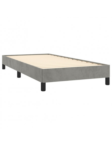 Giroletto Grigio Chiaro 90x200 cm in Velluto