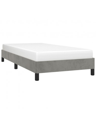 Giroletto Grigio Chiaro 90x200 cm in Velluto