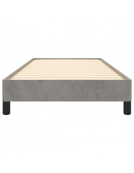 Giroletto Grigio Chiaro 90x200 cm in Velluto