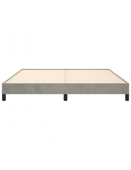Giroletto Grigio Chiaro 160x200 cm in Velluto
