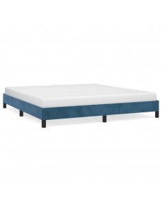 Giroletto Blu Scuro 160x200 cm in Velluto 2