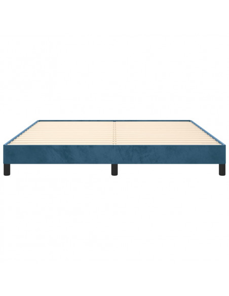 Giroletto Blu Scuro 160x200 cm in Velluto