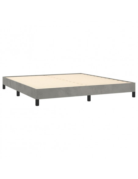 Giroletto Grigio Chiaro 180x200 cm in Velluto