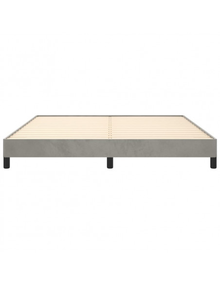 Giroletto Grigio Chiaro 180x200 cm in Velluto