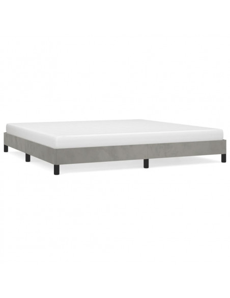 Giroletto Grigio Chiaro 200x200 cm in Velluto