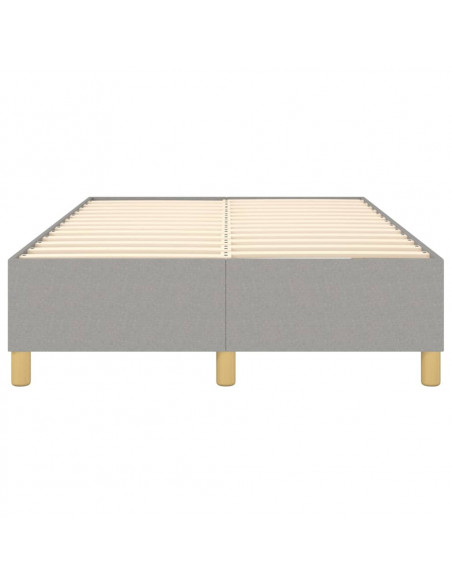 Giroletto a Molle Grigio Chiaro 120x200 cm in Tessuto