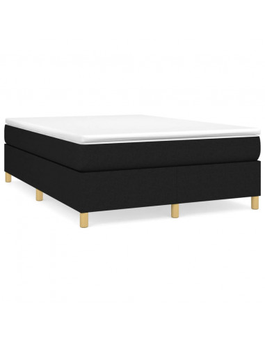 Giroletto a Molle Nero 140x190 cm in Tessuto