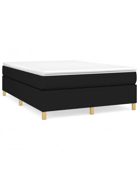 Giroletto a Molle Nero 140x190 cm in Tessuto