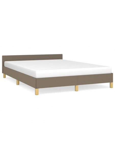 Giroletto con Testiera Tortora 140x190 cm in Tessuto