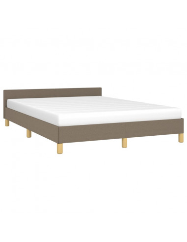 Giroletto con Testiera Tortora 140x190 cm in Tessuto