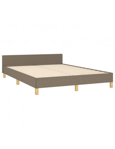 Giroletto con Testiera Tortora 140x190 cm in Tessuto