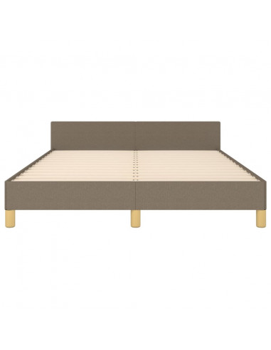 Giroletto con Testiera Tortora 140x190 cm in Tessuto