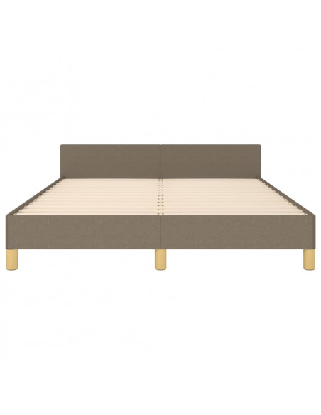 Giroletto con Testiera Tortora 140x190 cm in Tessuto