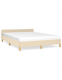 Giroletto con Testiera Crema 140x190 cm in Tessuto 2