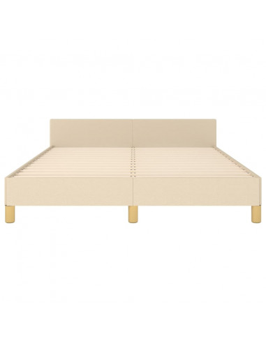 Giroletto con Testiera Crema 140x190 cm in Tessuto