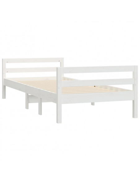 Giroletto Bianco 90x200 cm in Legno Massello di Pino
