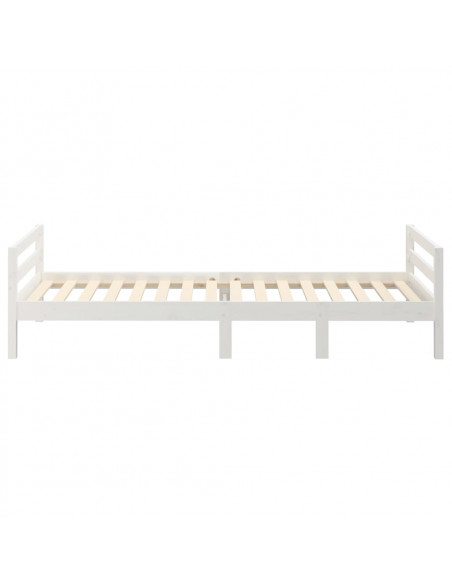 Giroletto Bianco 90x200 cm in Legno Massello di Pino
