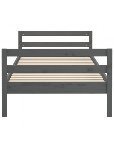 Giroletto Grigio 90x200 cm in Legno Massello di Pino