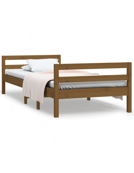 Giroletto Miele 90x200 cm in Legno Massello di Pino