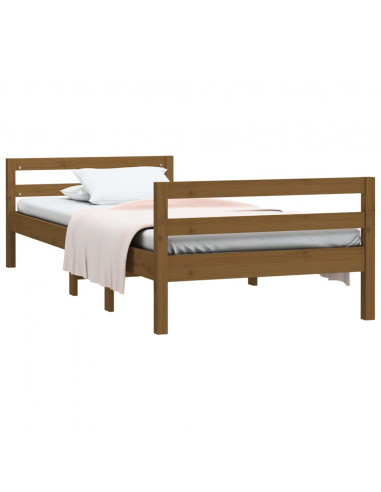 Giroletto Miele 90x200 cm in Legno Massello di Pino